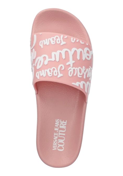 Shelly slides with logo VERSACE JEANS COUTURE | slippers | 78VA3SQ1 71352S13